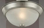 Hardware House Flush Mount Ceiling Light Fixture Satin Nickel. Pack Of Two!. Fixed Price $21.74.