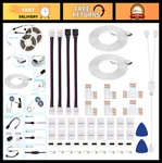 Icreating Led Strip 4 Pin, Rgb 5050 Light Connectors Kit Includes. Fixed Price $31.99.