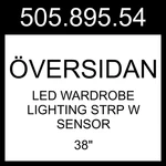 Ikea Versidan Led Wardrobe Lighting Strp Sensor 505.895.54. Fixed Price $85.99.