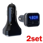 For Jebsens 4.8A 24W 2SET Dual Usb Charger Meter Battery Monitor With Led. Fixed Price $22.35.