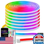 Echosari 33FT Smart Rgbic Led Neon Rope Lights, Alexa/google App Control, Music. Fixed Price $63.43.