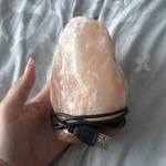 Enhance Your Space W/ Natural Himalayan Salt Lamp: Usb Crystal Night Lite 3097. Fixed Price $15.00.