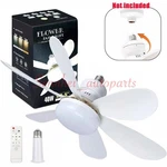 Socket Ceiling Fans With Lights And Remote Dimmable Led Us. Fixed Price $16.99.