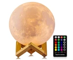 Moon Lamp, Logrotate 16 Colors Led Night Light 3D Printing With Stand. Fixed Price $26.99.