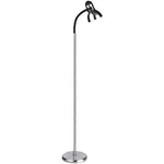 Lite Source Henrik 1-LIGHT Floor Lamp (polished Steel, Black). Fixed Price $81.00.