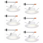 Envirolite 5IN. / 6 Integrated Led White Round Baffle Recessed Light Retrofi. Fixed Price $46.23.