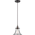 Nuvo Vintage Light Caged Pendant, Rustic Bronze 60-5511. Fixed Price $229.99.
