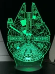 Wars Night Light 3D Illusion Death Star, R2 D2, Millennium Falcon New Hiya. Fixed Price $18.95.