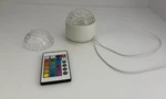 Dynamic Water Ripple Led Projector Night Light With Remote & Interchanged Domes. Fixed Price $10.00.