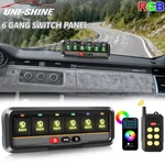 6GANG Rgb Slim Remote Control Switch Panel Toggle Led Light Circuit Relay System. Fixed Price $119.99.
