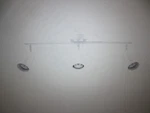 Globe Pratt 2 Ft. Matte White 3-LIGHT Hard Wired Track Lighting With Pivot Heads. Fixed Price $47.45.