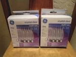 Boxes Ge Crystal Clear 25 W Medium Base Not Led Flame. Fixed Price $25.00.