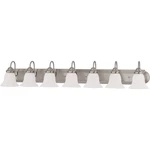 Nuvo Ballerina 7 Light 48" Vanity W/ Frosted White Glass 60-3283. Fixed Price $213.99.