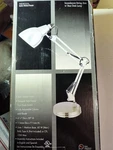Incandescent/cfl Swing Arm W/base Desk Lamp By Park Madison Lighting, Stain Nick. Fixed Price $32.99.