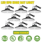(8PACK) Led High Bay Light 300W 45000LM (EQV.1200W Mh/hps) Ufo Commercial Garage. Fixed Price $1024.31.
