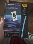 Monster Illuminessence Led Strip Light Kit With Remote Control New Box!. Fixed Price $6.50.