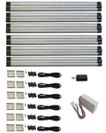 6 Piece Led Undercabinet Lowprofile Lighting Set Hardwire 3000K 1080 Total Lumen. Fixed Price $22.00.
