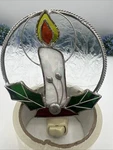 Gallery Tiffany Stained Glass Xmas Candle Night Light- Holiday Decor. Fixed Price $17.99.