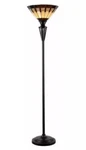 Kenroy Home Harmond Floor Lamps, Medium, Bronze Finish Tiffany Style Shade New. Fixed Price $170.00.