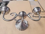 Design House, Millbridge Brushed Nickel Double Wall Sconce Light Fixture. Fixed Price $35.11.