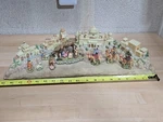 Town Of Bethlehem Nativity Scene Musical Silent Night 19 Long Roman (no Lights). Fixed Price $49.42.