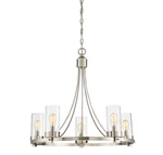 Meridian M10018 5 Light Chandelier - Nickel. Fixed Price $370.00.