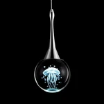 Chrome Led Pendant Light Globe Jellyfish For Dining Bathroom Bedroom Bar 60. Fixed Price $34.99.