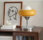 Retro Design Led Glass Shade Table/accent Lamp Bauhaus Mid Century Modern 1970'S. Fixed Price $179.99.