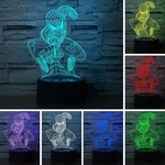 3D Illusion Led Night Light,visual Creative 7 Colors Gradual Changing Touch Swit. Fixed Price $23.45.