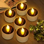 6PACK Led Solar Tea Lights Outdoor Waterproof Flameless Flickering Candles Lamp. Fixed Price $13.99.