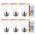 Yangcsl Led Color Changing Rgb Light Bulb With 6 Count (pack Of 1), White. Fixed Price $32.73.