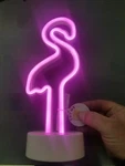 Room Essentials- Led Neon Figurine- Pink Flamingo Table Lamp- Battery Or Usb. Fixed Price $13.82.