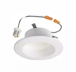 Halo Rl 4 In. Integrated Led Recessed Light With White Retrofit Baffle Trim. Fixed Price $15.00.