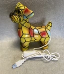 Stained Glass Lamp Dog Series Night Light Resin Usb Table. Fixed Price $9.95.