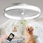 Baysquirrel Ceiling Fans With Lights And Remote, Dimmable Bladeless L.... Fixed Price $111.42.
