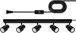30" Led Plug-in Track Lighting, 5-WAY Rotatable Ceiling Lights, Black. Fixed Price $121.99.