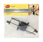 Pourer/cap Ventd Ss 2PK. Fixed Price $18.62.