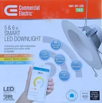 Commercial Electric T62 5 Or In. Recessed Smart Dimmable Downlight Nos. Fixed Price $12.60.