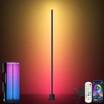 Tyute Corner Floor Lamp, Rgb Led With Smart App And Remote Control Color.... Fixed Price $56.37.