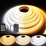 Cct Cob Led Strip Lights, 9.8FT Dimmable 2700K-6500K 24V Tunable White Li.... Fixed Price $36.99.
