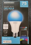 Merkury Innovations Smart Wi-fi Led Bulb Color+white A21 75W 1051. Fixed Price $11.99.