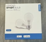 Lenovo Smart Light Bulb Medium E26 806 Lumen Remote Voice CONTROL(2 Pk). Fixed Price $13.99.