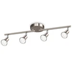 Ascher 4-LIGHT Led Track Lighting Kit, Flexibly Light, Matt Nickel. Fixed Price $45.60.