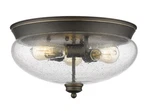 Z-lite 722F3 Amon Light 15"W Flush Mount Ceiling Bronze. Fixed Price $104.66.