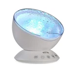 Tomnew Ocean Wave Projector Sound Machine, Night Light 5" X 4.1", White. Fixed Price $35.94.
