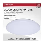 Nuvo 62-1852 14" Led Cloud Fixture 15 Watt Cct Selectable (1, 2, Or Pack). Fixed Price $71.99.
