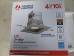 Lithonia Lighting 4 In. Square 2700K Dimmable Led Recessed Nickel Baffle. Fixed Price $19.95.