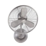 Craftmade 14" Bellows Hard-wired Wall Fan, Polished Nickel BW116BNK3-HW. Fixed Price $304.99.