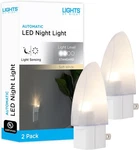 Lights By Night Led Light, Plug-in, Dusk To Dawn 2 Pack, White Shade. Fixed Price $12.92.