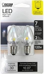 BPC7/LED 0.6 Watt Non Dimmable Candelabra Base, Clear, Night Light Bulb,. Fixed Price $12.99.